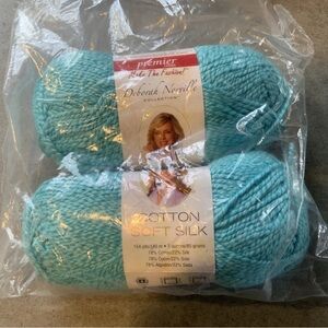 Deborah Norville Cotton Soft Silk Solid Turquoise 3 oz Cotton Silk #4